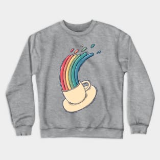 Rainbow Coffee Cup Crewneck Sweatshirt